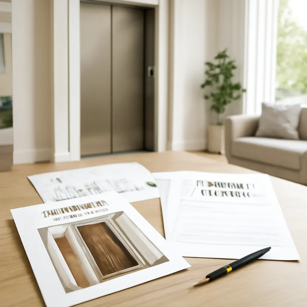 Residential elevator planning materials for home elevator buying questions