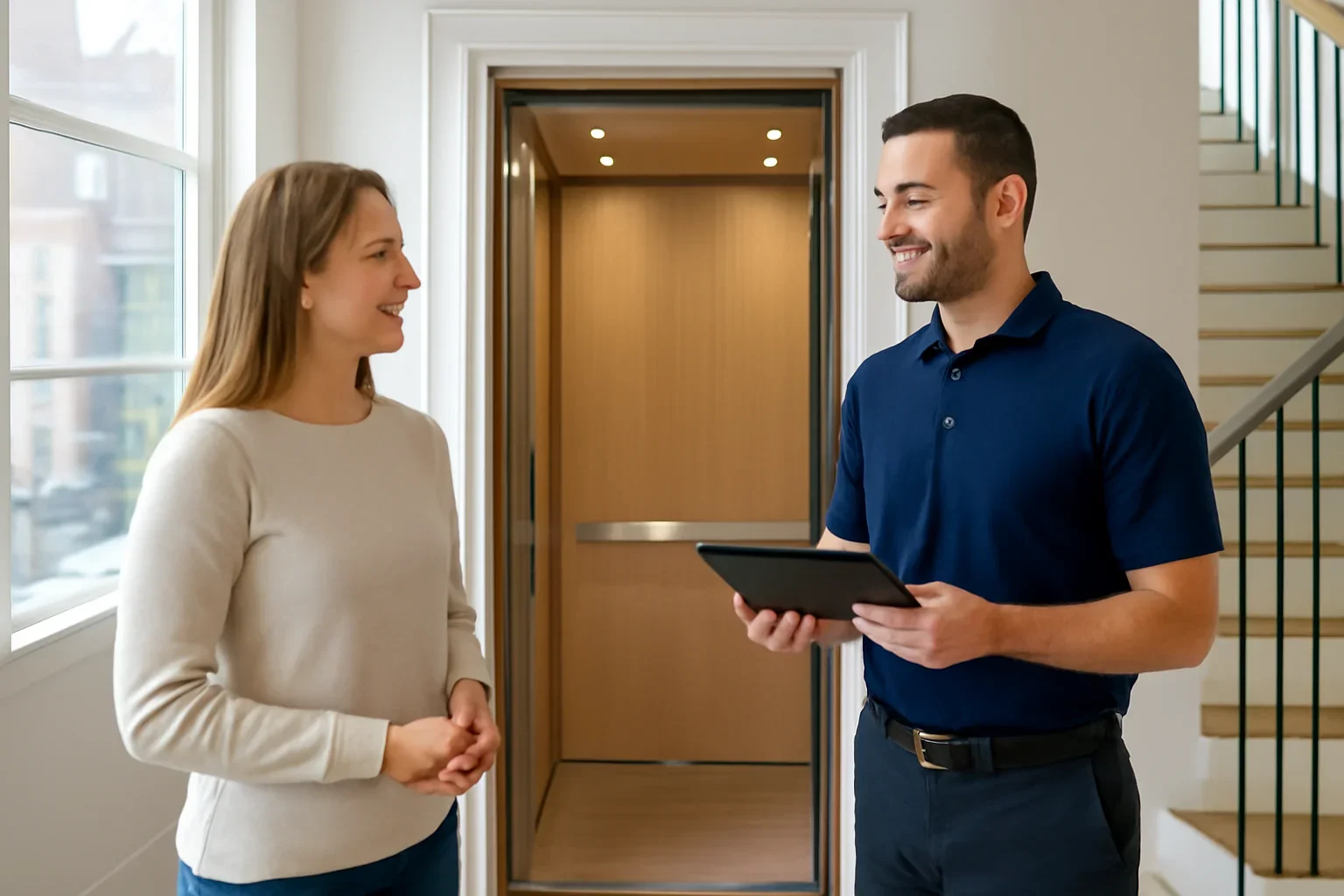 Residential elevator consultation for a multi-story home in Chicago, IL