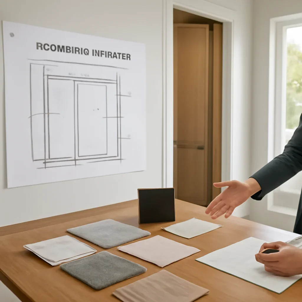 Residential elevator layout review and material selections for a home in Raleigh, NC