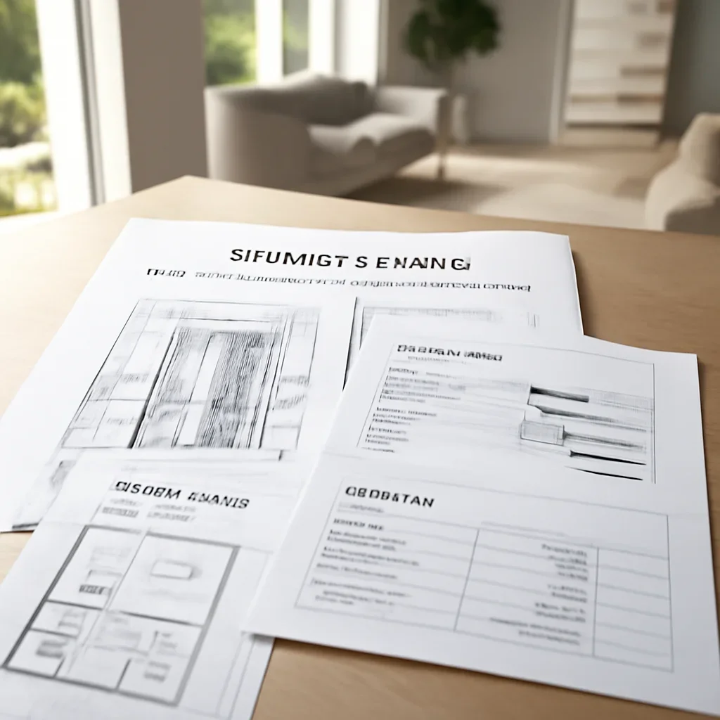 Project planning documents for a residential elevator installation in Seattle, WA