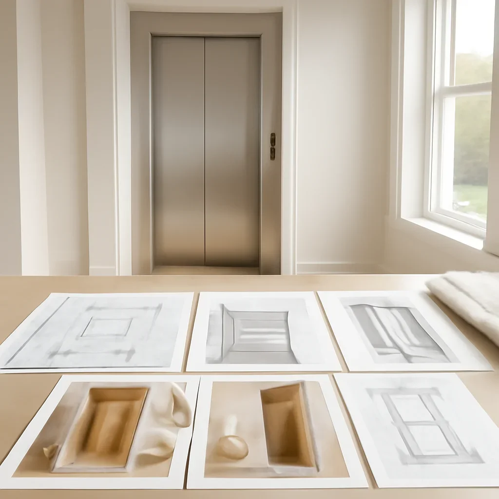 Residential elevator planning materials for new construction home elevators
