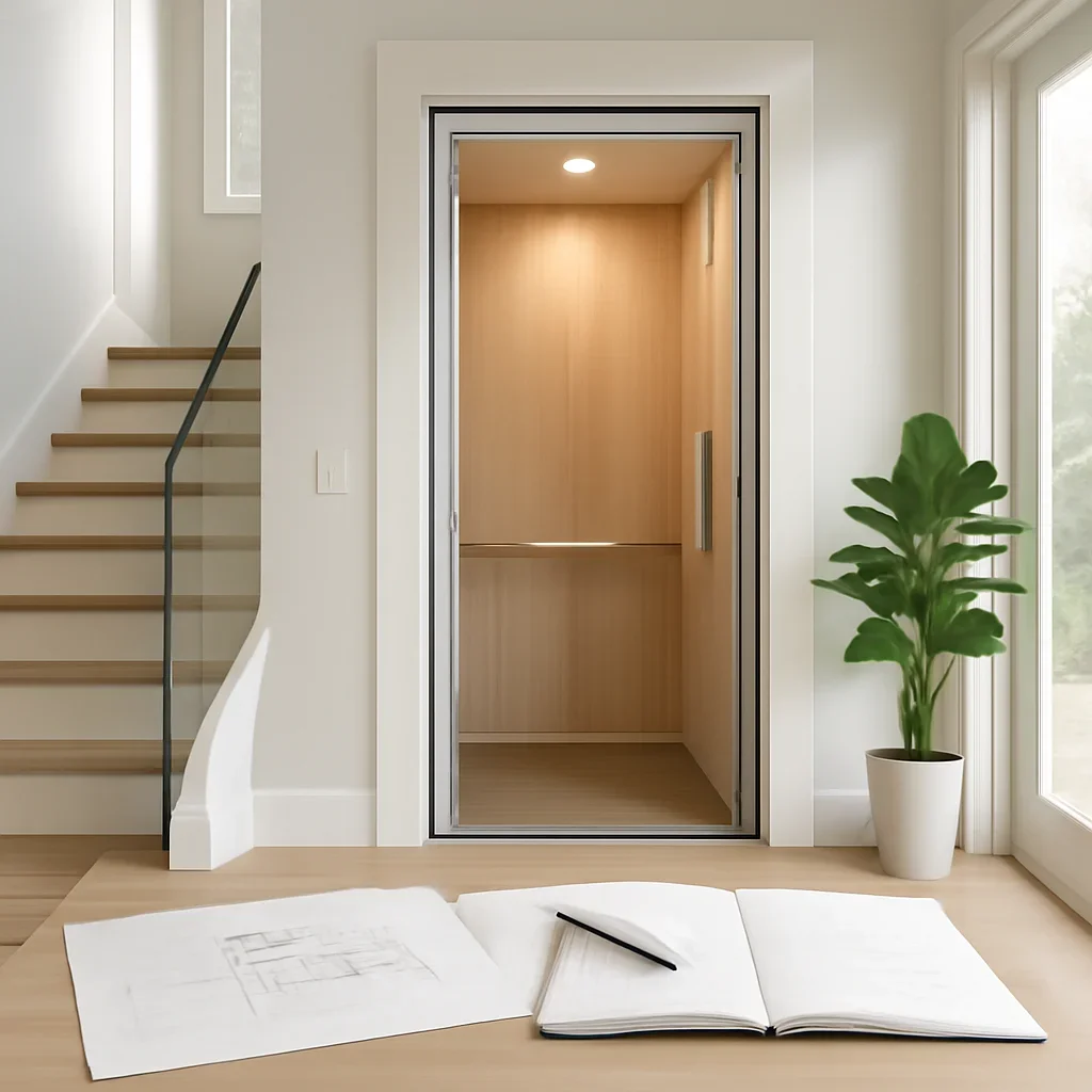 Residential elevator planning materials for home elevator maintenance