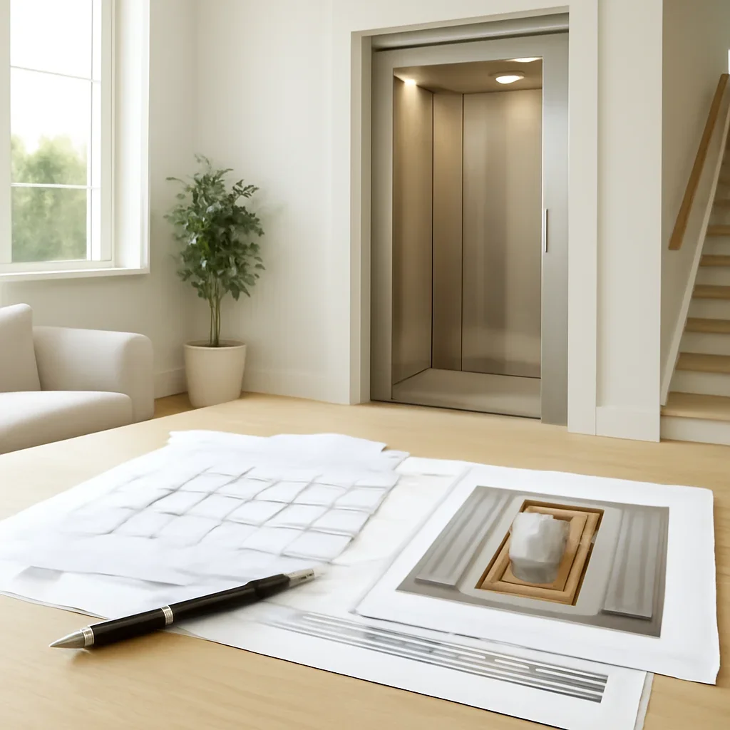 Residential elevator planning materials for used home elevators